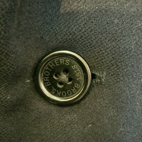 Brooks Brothers 346 Wool Cashmere Blend Overcoat Mens 44S Classic Formal Coat - Picture 8 of 16